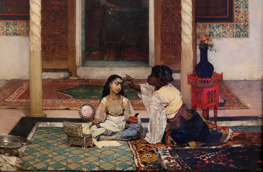 Donne in un cortile orientale - dettaglio